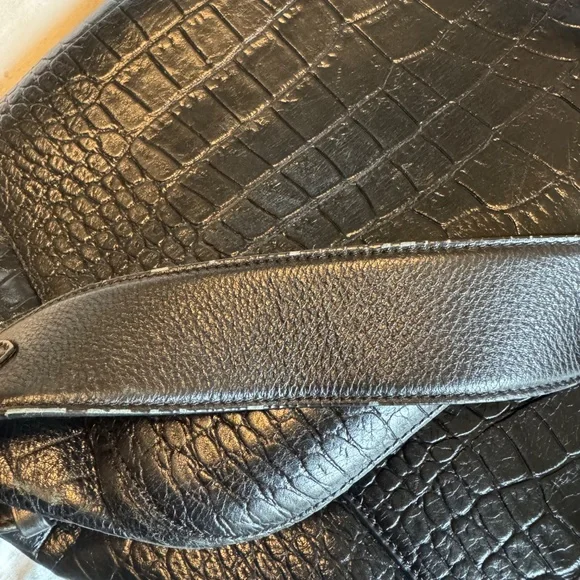 Cuyana Croc Print Leather Backpack - Picture 6 of 6